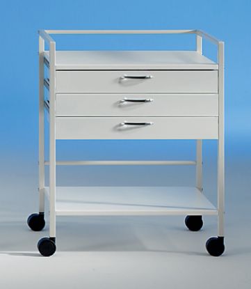 Trolley Auxilio Midi 3 x 9cm Drawers 64cm Wide