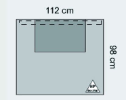 Drape General Sterile 98 x 112 Adhesive x 36