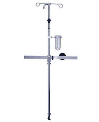 Iv Pole General System Straight With Clamp & Wall Support