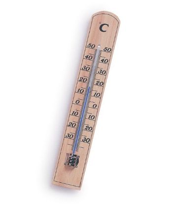 Thermometer Wall Wooden Frame Celcius/Fahrenheit