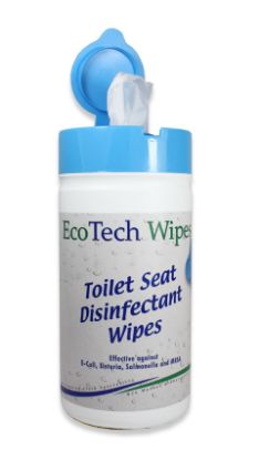 Wipes Toilet Seat 13 x 18cm Antibacterial x 100
