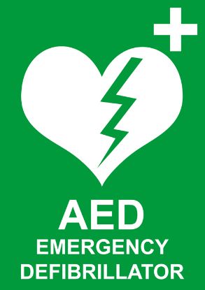 Sign - Laminated Defibrillator A4