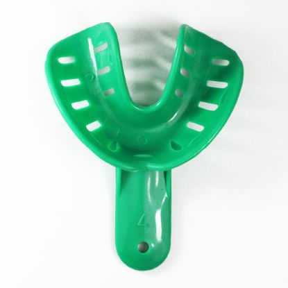 Orthodontic Impression Tray Adult Size 4 Lower Green x 50