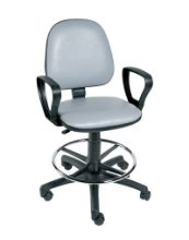 Chair Operator (Sunflower) Footring,Arms And 5  Castor Base Grey
