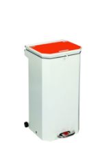 Bin Pedal 70 Ltr With Orange Lid Waste To Be Treated