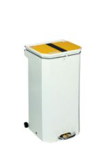 Bin Pedal 70 Ltr With Yellow And Black Lid For Offensive/Hygiene Waste