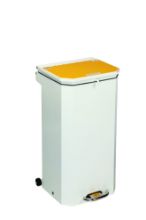 Bin Pedal 70 Ltr With Yellow Lid For Incineration