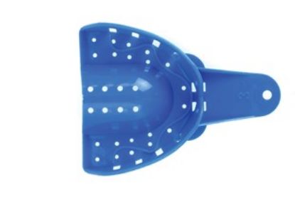 Impression Tray Plastic Handled Upper Medium x 25 (Disposable) Unodent