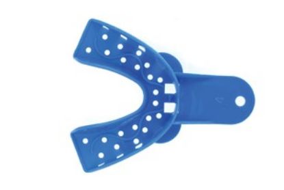 Impression Tray Plastic Handled Lower Medium x 25 (Disposable) Unodent