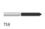 Bur Diamond (Unodent) Cylindrical Pointed Fg 716 M Non-Sterile X1