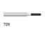 Bur Diamond (Unodent) Cylindrical Domed Fg Hemi Cylinder 729 M Non-Sterile x 1