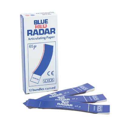 Paper Articulating Radar (Nordin) Curved Blue/Red x 12