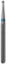 Bur Diamond (Dehp) Round Fg 801 Iso 001-009 M Non-Sterile x 5