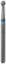 Bur Diamond (Dehp) Round Fg 801 Iso 001-016 M Non-Sterile x 5