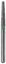Bur Diamond (Dehp) Flat End Taper Fg 848 Iso 173-016 C Non-Sterile x 5