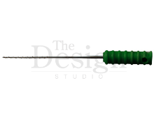 Broach Barbed (Dehp) Sterile 21mm Medium Green x 10