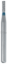 Bur Diamond (Dehp) Flat End Cylinder Fg 835 Iso 108-009 M Non-Sterile x 5