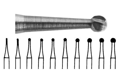 Bur Steel (Unodent) Round Ra 3 Iso 012 Non-Sterile x 25