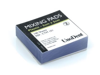 Mixing Pad Poly (Unodent) 5cm x 5cm x 100 Sheets