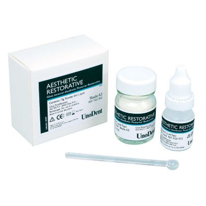 Aesthetic Resorative Glass Ionomer Powder/Liquid Kit A3 (Unodent)
