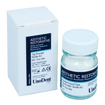 Aesthetic Restorative Glass Ionomer Powder A3 15g (Unodent)