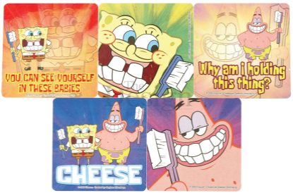 Stickers Motivator (Sherman) Spongebob Square Pants x 100