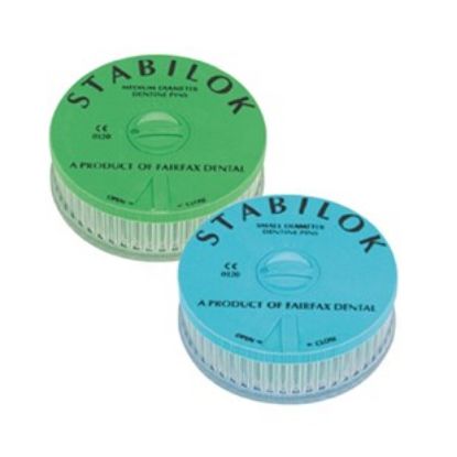 Pins Stabilok (Fairfax Dental) S/S Screw Medium Green x 100