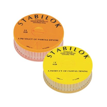 Pins Stabilok (Fairfax Dental) Titanium Jumbo Yellow x 100