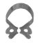 Rubber Dam Clamp (Unodent) Winged Size L x 1