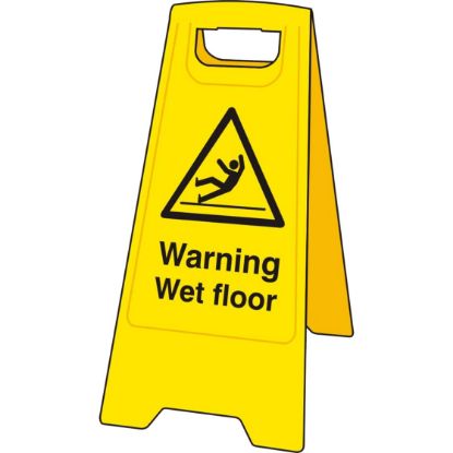 Wet Floor Sign Fold Down Flat