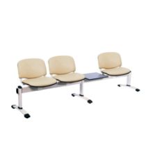 Chair Visitor Venus Modular 3 Seat/1 Table Moulded Plastic Grey