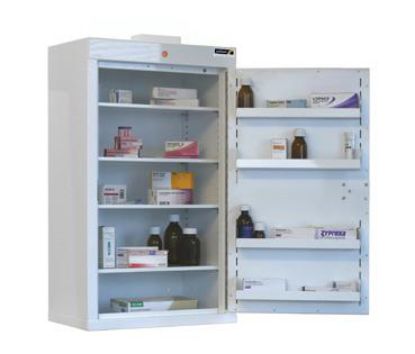 Cabinet C/Drugs (1 Door) 85X50x45cm (4 Shelves) No Warning Light