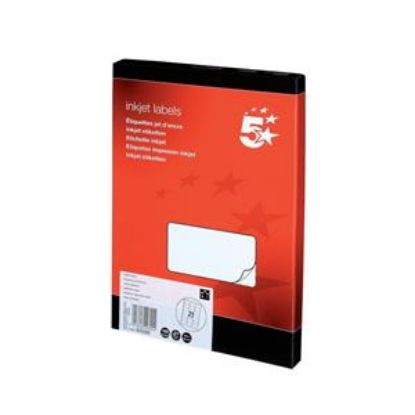 Labels Multi-Purpose Inkjet (Q-Connect) 63.5 x 38mm A4 x 100 Sheets (21 Per Sheet)