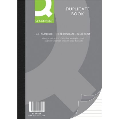 Book Duplicate (Q-Connect) 4" x 5" Ruled Feint x 1