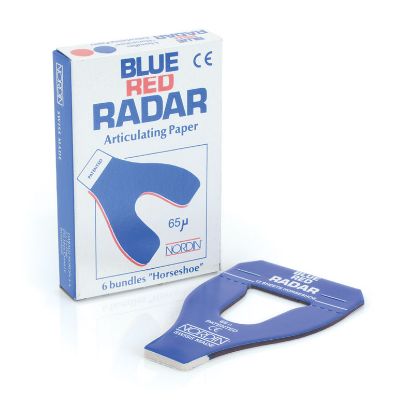 Paper Articulating Radar (Nordin) Horse Shoe Blue/Red x 6