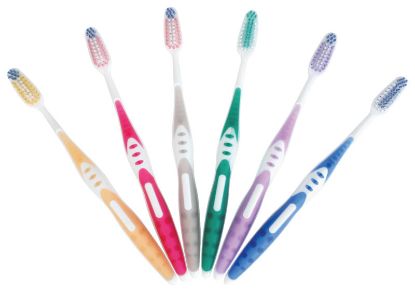 Toothbrush + Integrated Tongue Cleaner (Unodent) Asst X12