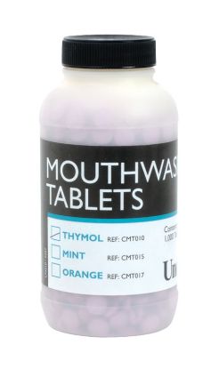 Mouthwash Tablets (Unodent) Thymol Pink x 1000