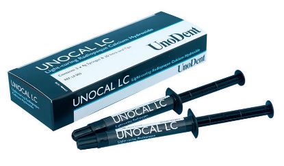Calcium Hydroxide (Unodent) Unocal Light Curing 2X4g Syringes & X20 Intra-Oral Tips