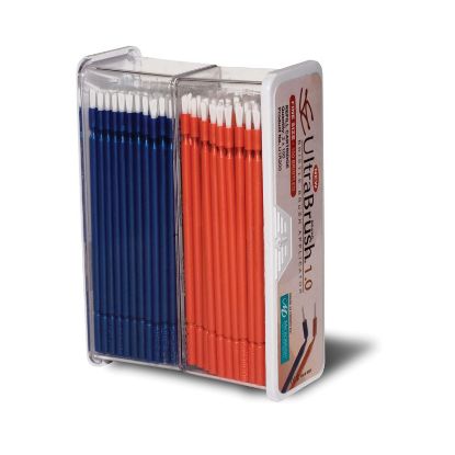 Micro Application Brushes (M/Brush) Ultra Brush 1.0 Fine Orange/Blue x 200
