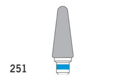 Bur Tungsten Carbide (Unodent) Acrylic Trimmer Plain Cut Standard Hp 251 Iso 060 x 1