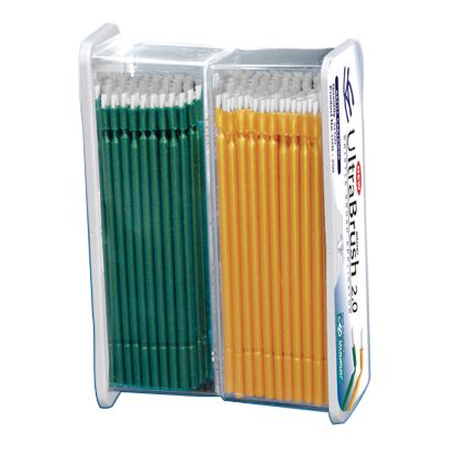 Micro Application Brushes (Microbrush) Ultra Yellow & Green x 200