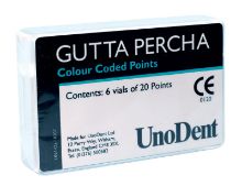 Gutta Percha Points (Unodent) No 15 Colour Coded x 120
