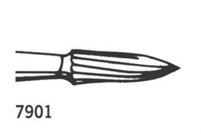 Bur Tungsten Carbide Jet (Kerr) Needle Fg 7901 Iso 009 x 5
