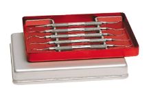 Instrument Tray (Nichrominox) 18 x 14cm Cover Solid Silver