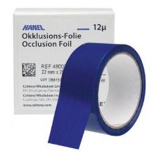 Occlusion Foil (Hanel) 12Mu Double Sided 22mm Black 25M
