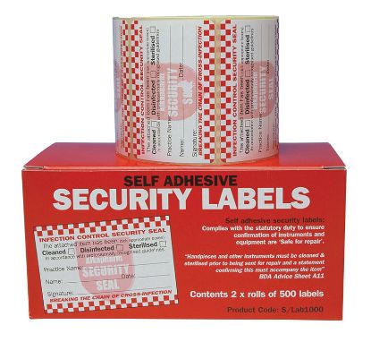 Security Labels (A/Pharmacy) Self Adhesive 2 x 500