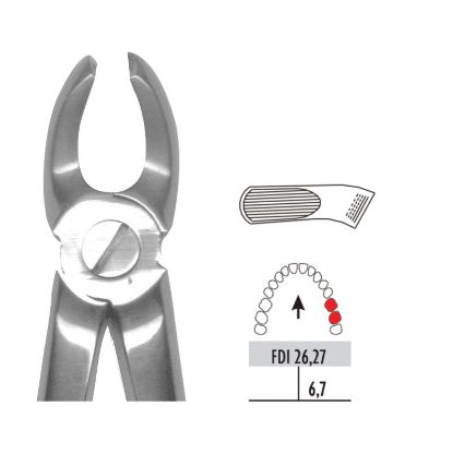 Forceps No.97 (Unodent) Small Upper Molars Left Autoclavable x 1