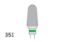 Bur Tungsten Carbide (Unodent) Acrylic Trimmer Plain Cut C Hp Size 351 Iso 060 x 1