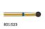 Bur Diamond (Diatech) Multilayer Gold Round Fg 801 Iso 023 ml x 5