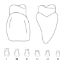 Crown Forms Clear (Odus Pella) Centrals 11 x 1 Pair